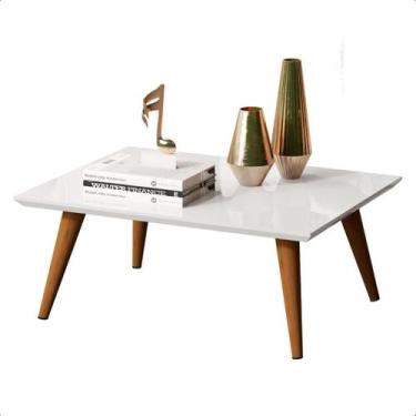 Imagem de Mesa De Centro Retangular Em Madeira Para Sala Retrô Dubai - RDS Varie