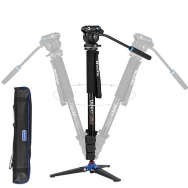 Imagem de Monopé Benro A38FDS2PRO Cabeça Hidráulica + Pé De Galinha