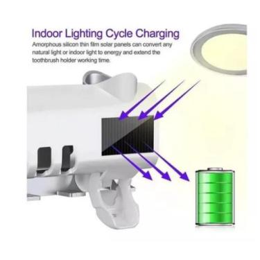 Imagem de Suporte De Pasta Dente Automatico Uv Luz Esterilizador Adaptador Escov