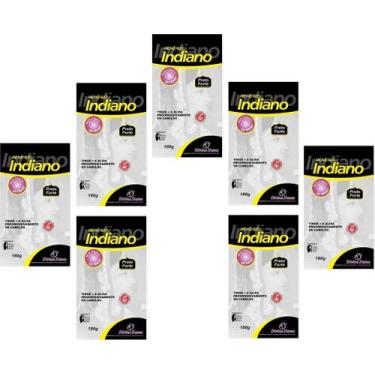 Imagem de Hene em Gel Divina Dama Indiano 07x180gr Preto Forte (Preto Azulado) P