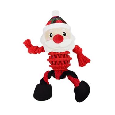 Imagem de Generic Brinquedo de Natal para Cães, Pelúcia Interativa para Pets, Jogo de Busca E Mastigação, Papai Noel