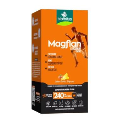 Imagem de Magflan Curcumina 130Mg Sabor Frutas Trop. 240Ml - Biofhitus - Biofhit