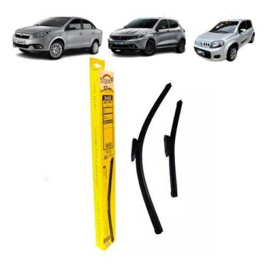Imagem de 2 Palheta Limpador Parabrisa Grand Siena Tracker Uno Argo C3 - Girar R