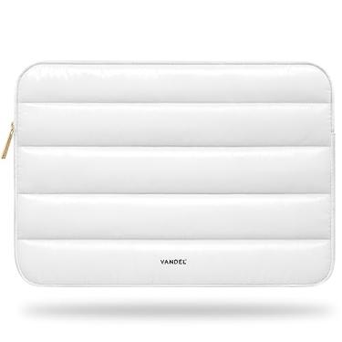 Imagem de VANDEL - Capa para laptop original de 13 a 14 polegadas. Capa branca para laptop feminina. Capa de transporte MacBook Pro de 14 polegadas, MacBook Air 13 polegadas, iPad Pro 12,9, Dell, Asus, HP