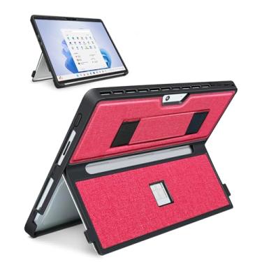 Imagem de SSS·GRGB Capa compatível com Microsoft Surface Pro 11/Surface Pro 10/Surface Pro 9/Surface Pro 8 de 13 polegadas, com capa para stent, alça de mão, capa robusta multifuncional compatível com teclado