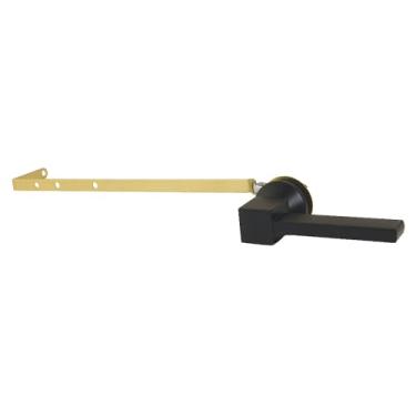 Imagem de Kingston Brass KTCLD10 Claremont Alavanca universal para tanque de vaso sanitário de montagem frontal ou lateral, preto fosco