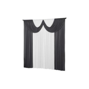 Imagem de Cortina Paris 5 Metros Quarto Sala Igreja Malha Gel  - Dennis Confecçõ