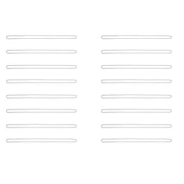 Imagem de SOWAKA 50 peças de alças de plástico transparente para bagagem, etiquetas de nome de 15 cm para torneiras de bagagem, cartões de identificação, porta-crachás, sacos de inserção de cartão de visita,