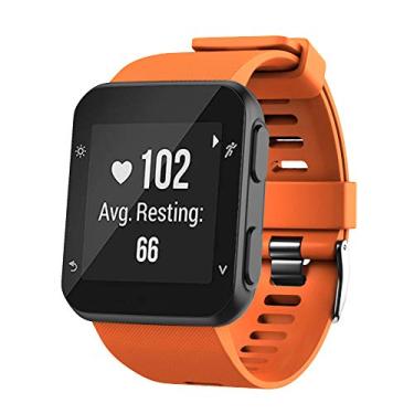 Imagem de WIIKAI Replacement Garmin Forerunner 35 Strap Bands,Silicone Watch Band Compatible for Garmin Forerunner 35. (Orange)