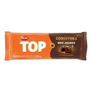 Imagem de Cobertura em Barra Meio Amargo - TOP - 2,100kg - 1 unidade - Harald - 