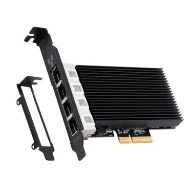 Imagem de Placa Ethernet PCIe de 2,5 G com chip Intel I226, adaptador de rede Gigabit de 2500 Mbps para placa PCIE X4 X8 X16 para Windows 10/11, Windows Server 2019/2022; Linux