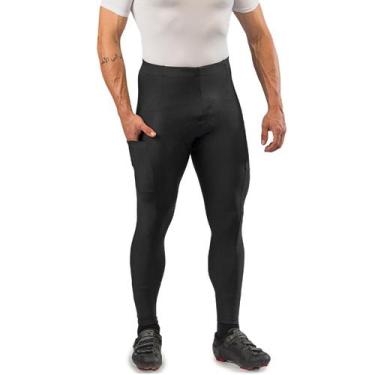 Imagem de Calça de ciclismo masculina Free Force Basic com 3 bolsos, Preto, G