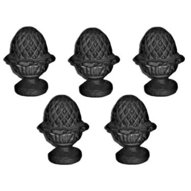 Imagem de Kit 5 Pinhas Ferro Fundido N03 Pra Grade Portão Sacada Muro - Uniclaud