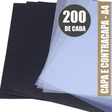 Imagem de 200 Unid Capa Line Contra Capa A4 Encadernação 29x21 Cm LASSANE