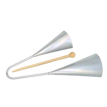 Imagem de Agogô Duplo Cromado com Batedor Liverpool, Prata