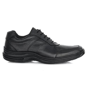 Imagem de Sapato Masculino Sapatênis Couro Cadarço Conforto - Bootz, Preto, 41, 