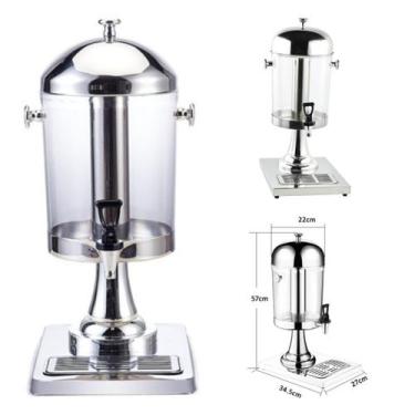 Imagem de Dispenser de Suco 8L Inox Acrílico Suqueira Separador Gelo - GP