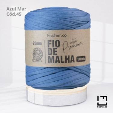 Imagem de Fio de Malha Extra Premium Fischer 25mm Azul Mar Cód. 45 - Fischer C.O
