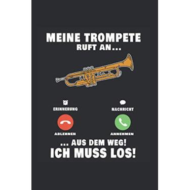 Imagem de Trompete Notizbuch: Trompete Trompetist Trompetenspieler Geschenk / 6x9 Zoll / 120 leere Notenblätter Seiten