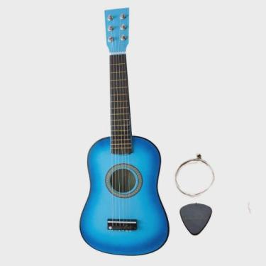Imagem de Mini Violão Infantil Acústico Corda Em Aço Palheta . - fun games