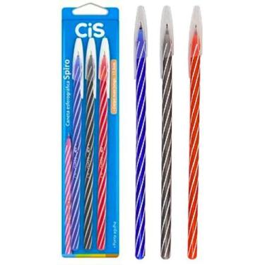 Imagem de Caneta Esferográfica Spiro 0,7 mm 3 Cores - Cis