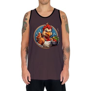 Imagem de Camiseta Regata Tshirt Chefe Galo Cozinheiro Cozinha 1 - Enjoy Shop, P