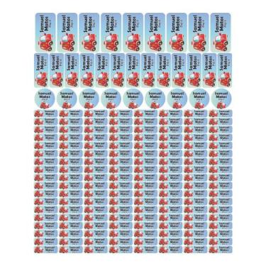 Imagem de 175 Etiquetas Escolares Personalizado Vinil Carros - Tectoner, Carros 