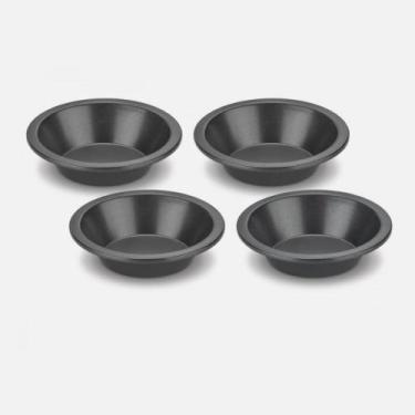 Imagem de Conjunto cuisinart 4 mini pratos redondos para torta em aço inox antia