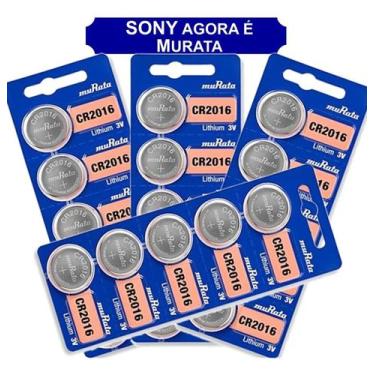 Imagem de Bateria Sony Cr2016 3v 20 Unidades Original Relógio Pilha - MURATA