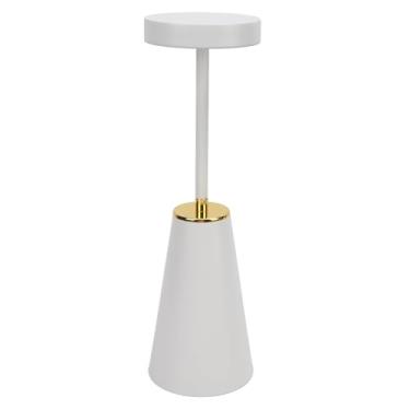 Imagem de Abajur Sem Fio, Abajur LED Portátil, Abajur Regulável por Toque, Luz Noturna LED Recarregável de 2000mAh para Pátio, Acampamento, Restaurante, Casa, Cabeceira Noturna (Branco)