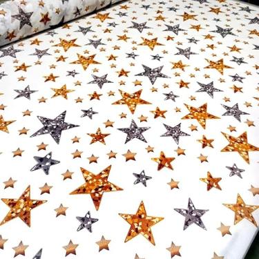 Imagem de TNT Estampado Feliz Ano Novo ESTRELA BRILHANTE 1.50m x 1,40m