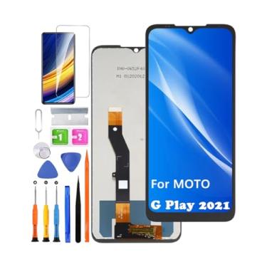 Imagem de Substituição de tela para Motorola Moto G Play 2021 XT2093-3 XT2093-7 XT2093-DL XT2093DL Display LCD Touch Digitalizador Montagem + Ferramentas