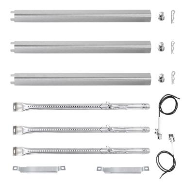 Imagem de Welbocom Queimador de 39.1 cm L e 39.4 cm L placa de calor para Charbroil Performance II 3 e 2 queimadores 463732623 463732823 463732923; peças de substituição para grelha Charbroil; substituição do