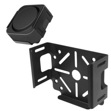Imagem de Orzero Suporte para monitor VESA de aço carbono puro compatível com Mac Mini M4/M4 Pro 2024 (suporta 75 x 75 mm/50 x 100 mm), suporte de parede, design de dissipação de calor, suporte de armazenamento