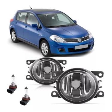 Imagem de Par Farol De Milha Universal Tiida 2008 2009 2010 2011 2012 2013 + Lâmpada