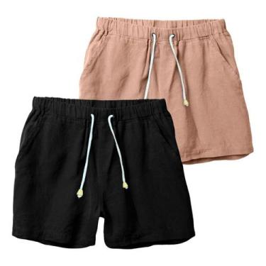 Imagem de Kit 2 Shorts Linho Premium Bermuda Mauricinho Moda Praia - Bermuda Mas