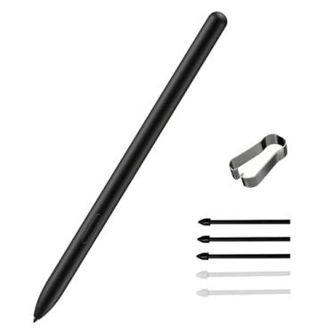 Imagem de Caneta de Substituição para Samsung Galaxy Tab S9, S9 Plus, S9 Ultra, Tab S9+, Tab S9 Ultra - Stylus Touch S Pen + Pontas (Grafite)