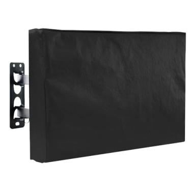 Imagem de Capa para TV LCD Smartv Led Plasma Preta Frente Transparente Aprova Dagua Varios Tamanhos (20 Polegadas)