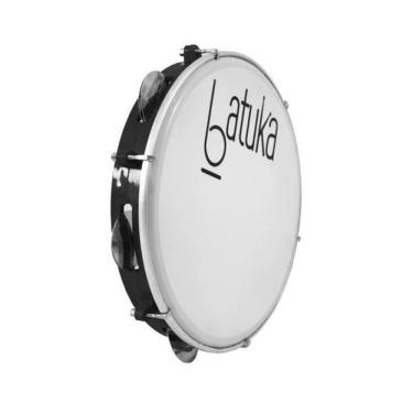 Imagem de Pandeiro Luen 10? Pele Leitosa Batuka Corpo ABS Platinelas Inox