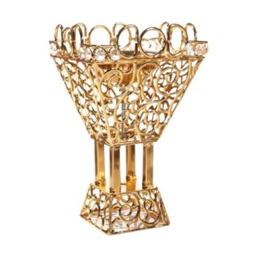 Imagem de Wswqop Queimador de incenso de metal Tradicional Arabian Stand Stand Festival Gift Decoração portátil de Censer para Cafe Bedroom