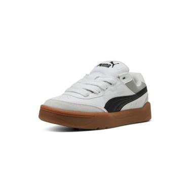 Imagem de PUMA Tênis infantil unissex Park Lifestyle Sk8, Puma branco-puma preto e cinza, 21