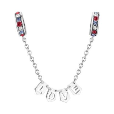 Imagem de Corrente de Prata 925 com Pingente Trevo - Para Pulseiras Pandora, B00