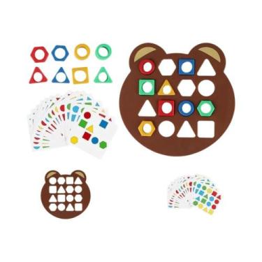 Imagem de Quebra-Cabeça 3D de Cores - Brinquedo Educativo Montessori para Bebês,