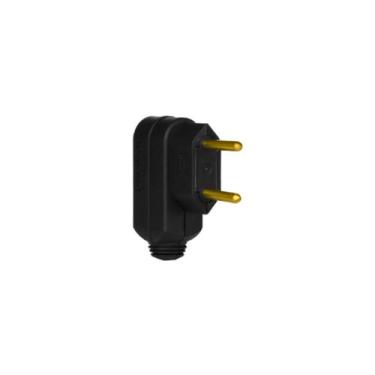 Imagem de Plug Macho 2P 10A Preto Saida Lateral 615910 Pial Legrand