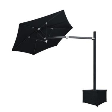 Imagem de Ombrelone Lateral 2,00m de Diâmetro Em Alumínio Base Cachepô Persianet