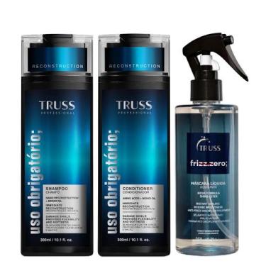 Imagem de Truss Uso Obrigatório Kit Shampoo Condicionador e Frizz Zero Spray 260