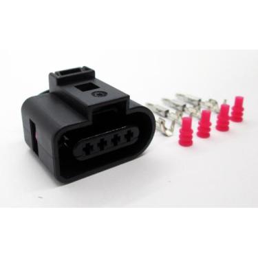 Imagem de Kit conector femea 4 vias sensor map mi vw ( ete 6889) - Phelps Compon