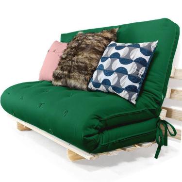 Imagem de Sofa Cama Casal Futon Oriental D33 Com Madeira Maciça Ii