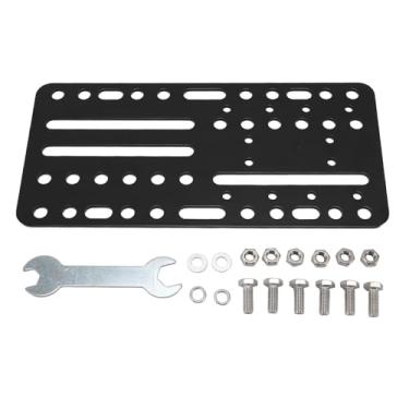 Imagem de Universal USB Handbrake Desk Mount Bracket Adjustable Multiple Hole Adapter Plate for SIM Racing Shifter Sturdy and Easy Installation Ideal for Sim Racers and Gaming Enthusiasts