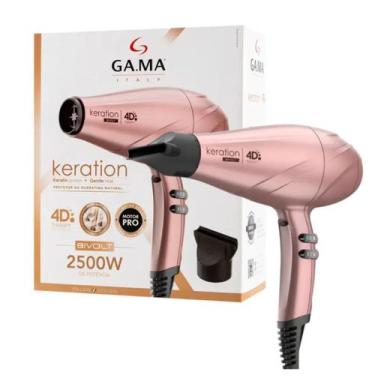 Imagem de Secador De Cabelo Gama Italy Keration 4D 2500W Rose Bivolt - GA.MA Ita